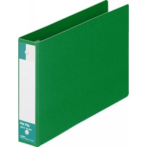 ライオン事務器　ペットファイル　A5ヨコ　2穴　180枚収容　背幅35mm　緑　No.60-A5E　1冊（ご注文単位1冊）【直送品】