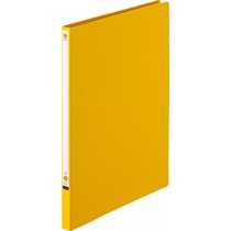 ライオン事務器　パームファイル　標準Z式　A4タテ　100枚収容　背幅18mm　黄　No.84-A4S　1冊（ご注文単位1冊）【直送品】