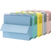 ライオン事務器 4カット持出しフォルダー A4 緑 No.44PF-4P 1組(4冊)(ご注文単位1組)【直送品】