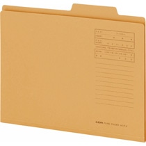 ライオン事務器　個別フォルダー　A4　金茶　A4-IF-Y　1冊（ご注文単位1冊）【直送品】