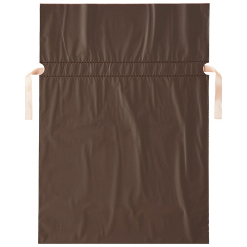店研創意　ストア・エキスプレス　梨地リボン付ギフトバッグ　ブラウン　31cm　1パック（20枚）（ご注文単位1パック）【直送品】