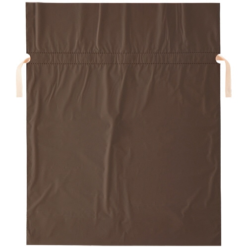 店研創意　ストア・エキスプレス　梨地リボン付ギフトバッグ　ブラウン　45cm　1パック（20枚）（ご注文単位1パック）【直送品】