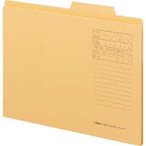 ライオン事務器　個別フォルダー　A4　黄　A4-IF-K　1冊（ご注文単位1冊）【直送品】