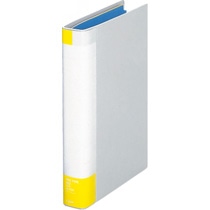 ライオン事務器　パイプ式ファイル（環境）　片開き　A4タテ　300枚収容　30mmとじ　背幅45mm　ライトグレー　No.733K　1冊（ご注文単位1冊）【直送品】