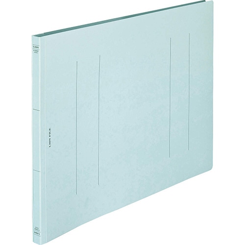 ライオン事務器　フラットファイル（環境）　樹脂押え具　A3ヨコ　150枚収容　背幅18mm　水　A-598KA3E　1冊（ご注文単位1冊）【直送品】