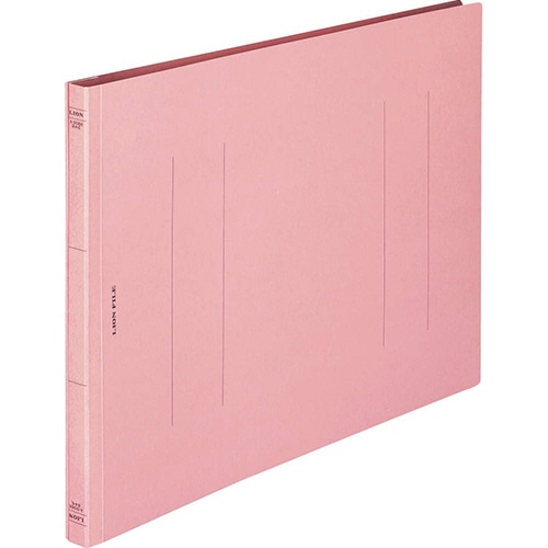 ライオン事務器 フラットファイル(環境) 樹脂押え具 B4ヨコ 150枚収容 背幅18mm ピンク A-506KB4E 1冊(ご注文単位1冊)【直送品】