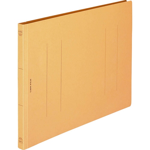 ライオン事務器 フラットファイル(環境) 樹脂押え具 B4ヨコ 150枚収容 背幅18mm 黄 A-507KB4E 1冊(ご注文単位1冊)【直送品】