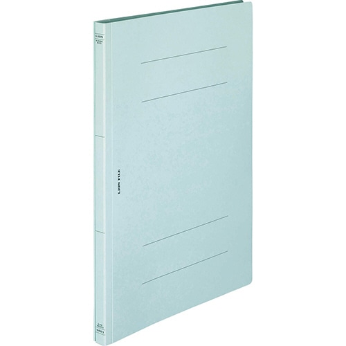 ライオン事務器 フラットファイル(環境) 樹脂押え具 B4タテ 150枚収容 背幅18mm 水 A-508KB4S 1冊(ご注文単位1冊)【直送品】