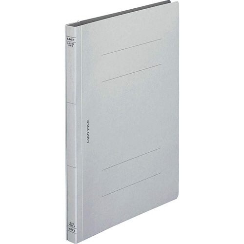 ライオン事務器 フラットファイル(環境) 樹脂押え具 B5タテ 150枚収容 背幅18mm グレー A-523KB5S 1冊(ご注文単位1冊)【直送品】