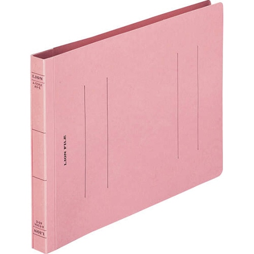 ライオン事務器 フラットファイル(環境) 樹脂押え具 A5ヨコ 150枚収容 背幅18mm ピンク A-536KA5E 1冊(ご注文単位1冊)【直送品】