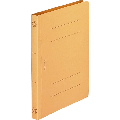 ライオン事務器 フラットファイル(環境) 樹脂押え具 A5タテ 150枚収容 背幅18mm 黄 A-537KA5S 1冊(ご注文単位1冊)【直送品】