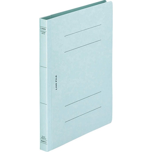 ライオン事務器 フラットファイル(環境) 樹脂押え具 A5タテ 150枚収容 背幅18mm 水 A-538KA5S 1冊(ご注文単位1冊)【直送品】