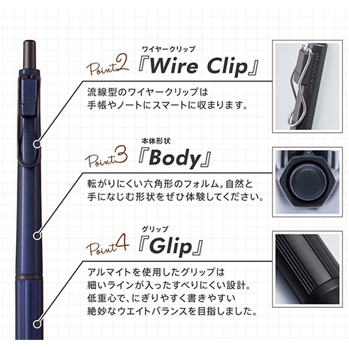 三菱鉛筆　油性ボールペン　ジェットストリーム　エッジ　0.28mm　黒　（軸色：ネイビー）　SXN100328.9　1本（ご注文単位1本）【直送品】