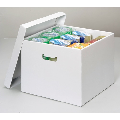 コクヨ ストックボックス(フタ付き) 内寸180×322×260mm グレー フ-SB982M 1個(ご注文単位1個)【直送品】