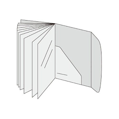 ライオン事務器　クリアーブック（ビジカル）　A4タテ　10ポケット　背幅4mm　ブラック　CR-10B　1冊（ご注文単位1冊）【直送品】