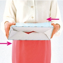 ライオン事務器 ボックスファイル ダンボール製 A4ヨコ 背幅78mm 青 No.1080E 1冊(ご注文単位1冊)【直送品】