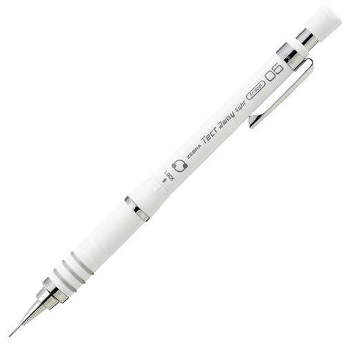 ゼブラ　シャープペンシル　テクトツゥーウェイ　ライト　0.5mm　（軸色　白）　MA42-W　1本（ご注文単位1本）【直送品】