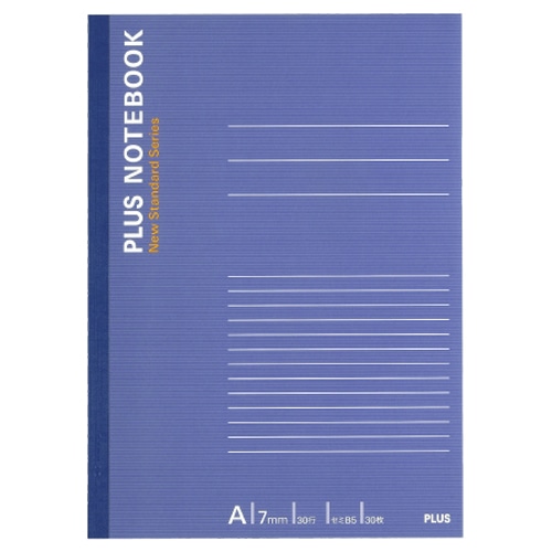 プラス　ノートブック（カラーアソートパックノート）　A4　A罫7mm　35行　40枚　5色　NO-204AS-10CP　1パック（10冊：各色2冊）（ご注文単位1パック）【直送品】