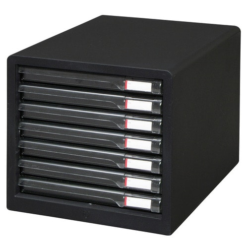 アイリスオーヤマ　レターケース　A4タテ　スリム7段　ダークグレー　L-7SR　1台（ご注文単位1台）【直送品】