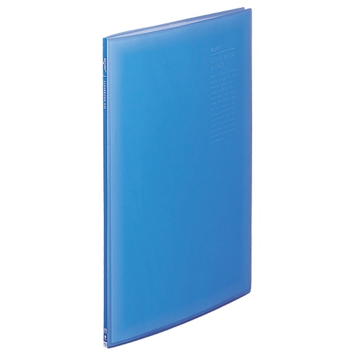 リヒトラブ　リクエスト　透明クリヤーブック　A3Lタテ　20ポケット　背幅11mm　ブルー　G3133-8　1冊（ご注文単位1冊）【直送品】