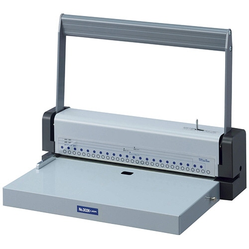 ライオン事務器　多穴パンチ　B5判26穴／A4判30穴　18枚穿孔　No.302N　1台（ご注文単位1台）【直送品】