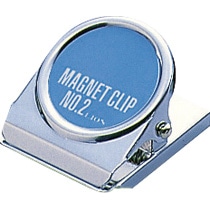 ライオン事務器　マグネットクリップ（裏面マグネット付）　W38×D45×H28mm　CS-2　1個（ご注文単位1個）【直送品】