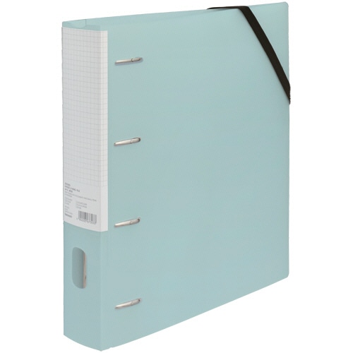 ナカバヤシ　どっさり個別Dリングファイル　A4ワイド　タテ　4穴　背幅60mm　ブルー　RF1035B　1冊（ご注文単位1冊）【直送品】