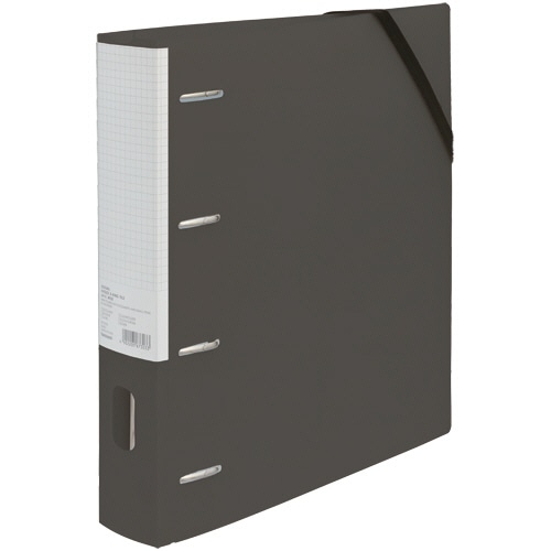 ナカバヤシ　どっさり個別Dリングファイル　A4ワイド　タテ　4穴　背幅60mm　ブラック　RF1035D　1冊（ご注文単位1冊）【直送品】