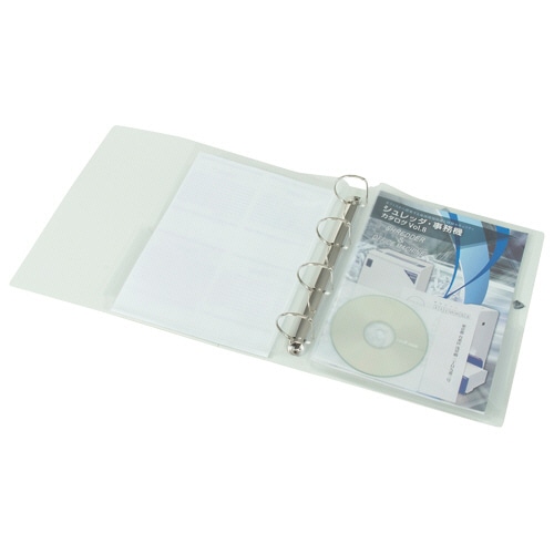 ナカバヤシ　どっさり個別Dリングファイル　A4ワイド　タテ　4穴　背幅60mm　グレー　RF1035GY　1冊（ご注文単位1冊）【直送品】