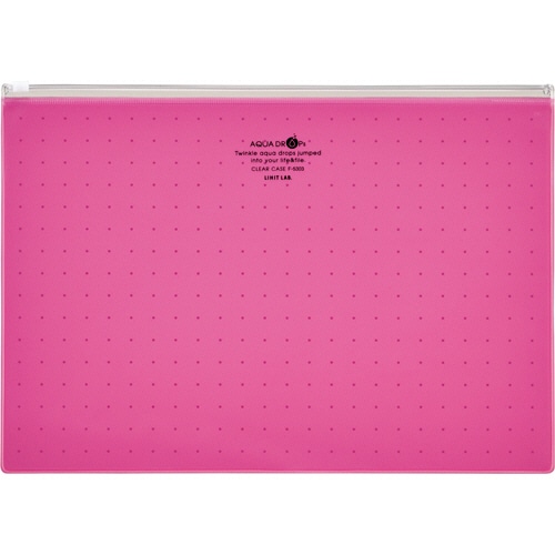 リヒトラブ　AQUA　DROPs　クリヤーケース　A4ヨコ　赤　F-5303-3　1枚（ご注文単位1枚）【直送品】