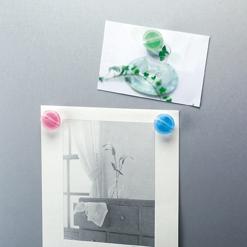 コクヨ 超強力マグネット<プニョプニョマグネット> φ30×12mm 緑・青 マク-830-3 1パック(2個)(ご注文単位1パック)【直送品】