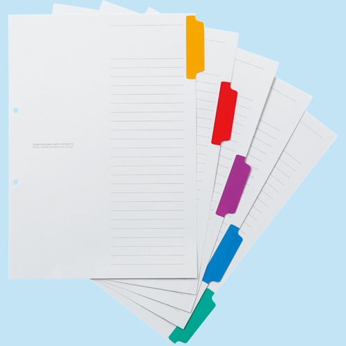 マルマン 2穴 ラミネートタブインデックス A4タテ 5色5山+扉紙 LT4205F 1パック(10組)(ご注文単位1パック)【直送品】