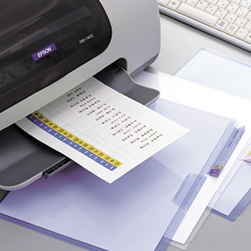 リヒトラブ リクエスト 立体見出し付クリヤーホルダー A4 乳白 G6305-1 1パック(5枚)(ご注文単位1パック)【直送品】