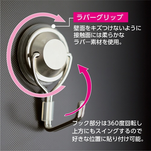 ソニック 超強力・メタルマグフック ラバーグリップ 箱タイプ 6kg MG-2866 1個(ご注文単位1個)【直送品】