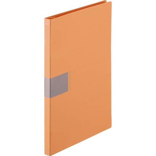 ライオン事務器 フラットファイル(カラーチョイス) A4タテ 150枚収容 背幅18mm オレンジ No.5118 1冊(ご注文単位1冊)【直送品】