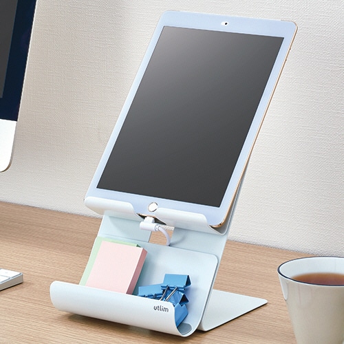 ソニック 組み替えられるマグネットスタンド ユートリム スマホ・タブレット兼用 ホワイト UT-4792-W 1個(ご注文単位1個)【直送品】