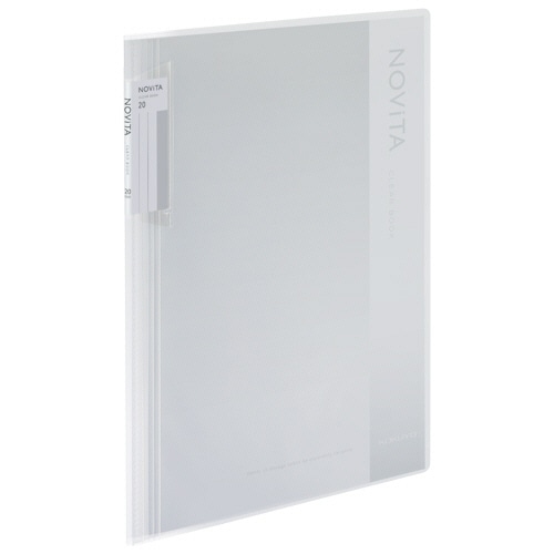 コクヨ　クリヤーブック（ノビータ）　固定式　A4タテ　20ポケット　背幅5～40mm　透明　ラ-NV20T　1冊（ご注文単位1冊）【直送品】