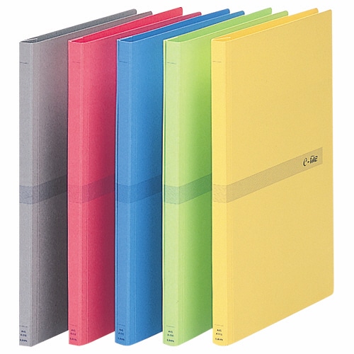 ライオン事務器 フラットファイル(イーファイル) A4タテ 150枚収容 背幅18mm グレー A-51e(H) 1パック(3冊)(ご注文単位1パック)【直送品】