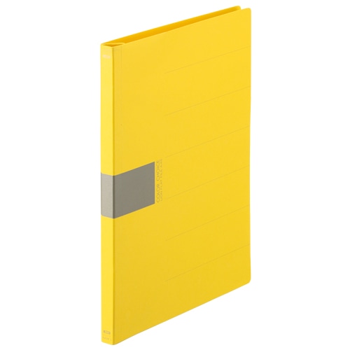 ライオン事務器 フラットファイル(カラーチョイス) A4タテ 150枚収容 背幅18mm イエロー No.5116 1冊(ご注文単位1冊)【直送品】
