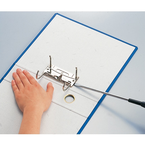 ライオン事務器 カラースモールファイル A4タテ 2穴 270枚収容 背幅60mm 青 No.30C-A4S 1冊(ご注文単位1冊)【直送品】