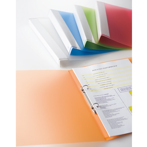 ライオン事務器　リングファイル（エール）　A4タテ　2穴　150枚収容　背幅30mm　グリーン　RF-213A　1冊（ご注文単位1冊）【直送品】