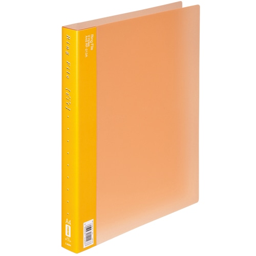 ライオン事務器　リングファイル（エール）　A4タテ　2穴　150枚収容　背幅30mm　オレンジ　RF-213A　1冊（ご注文単位1冊）【直送品】