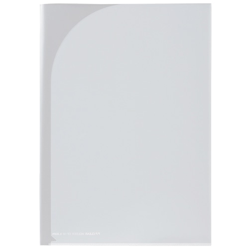 ライオン事務器　PPクリアーホルダー　A4タテ（見開きA3）　透明　2つ折り両面ポケット　CF-12　1枚（ご注文単位1枚）【直送品】