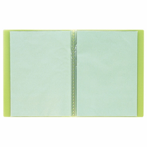 ライオン事務器　クリアーブック（エール）　A4タテ　10ポケット　背幅8mm　グリーン　CR-10A　1冊（ご注文単位1冊）【直送品】