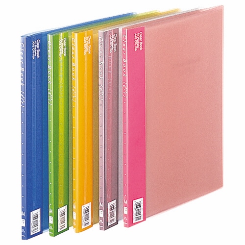 ライオン事務器 クリアーブック(エール) A4タテ 10ポケット 背幅8mm オレンジ CR-10A 1冊(ご注文単位1冊)【直送品】