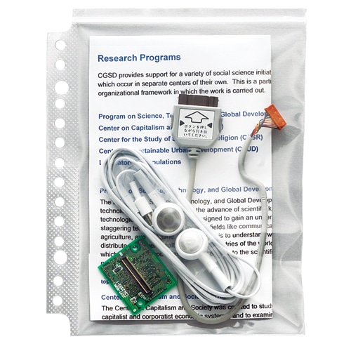 ライオン事務器　安心チャックポケット　A6タテ　2・14穴　AP-A6　1パック（5枚）（ご注文単位1パック）【直送品】