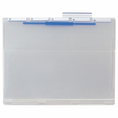 ライオン事務器 介護ホルダー A4 中仕切り付 KH-5P 1冊(ご注文単位1冊)【直送品】