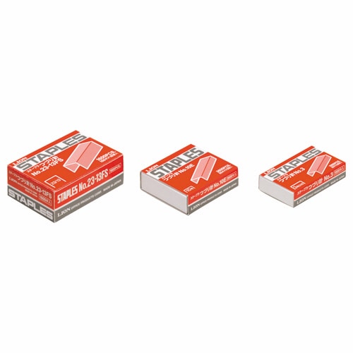 ライオン事務器　ステープラ綴針　100本連結×16個入　No.23-13FS　1箱（ご注文単位1箱）【直送品】