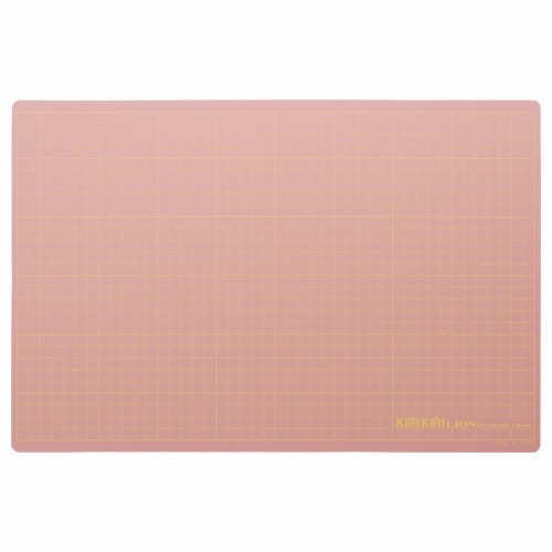 ライオン事務器　カッティングマット　KIRIKIRI　再生PVC製　450×300×1.2mm　ピンク　CM-45K　1枚（ご注文単位1枚）【直送品】
