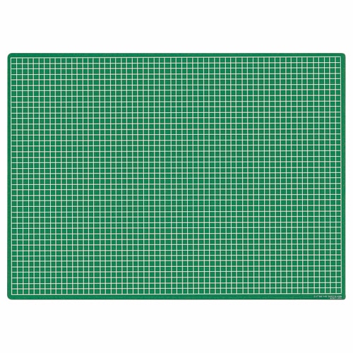 ライオン事務器　カッティングマット　再生オレフィン製　両面使用　620×450×3mm　グリーン　CM-60S　1枚（ご注文単位1枚）【直送品】